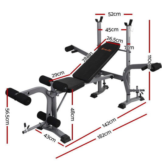 Panca Pesi Multifunzione Everfit – Attrezzatura Fitness Professionale